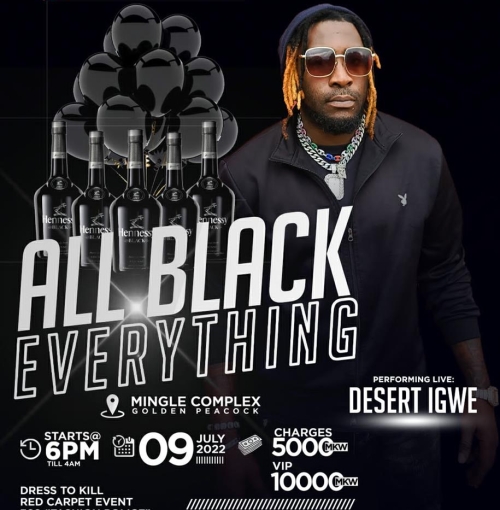 All Black Everthing Party